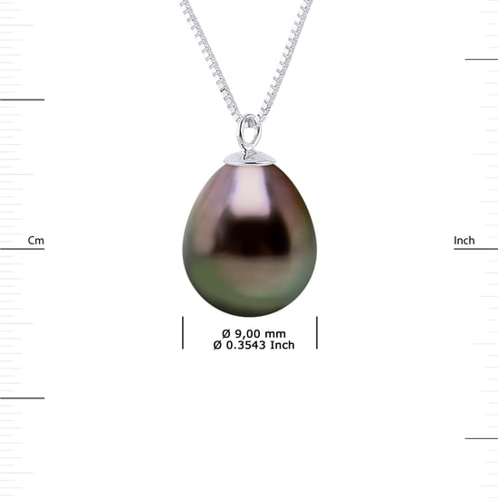 DIADEMA - Necklace - Tahitian Pearl - in White Gold