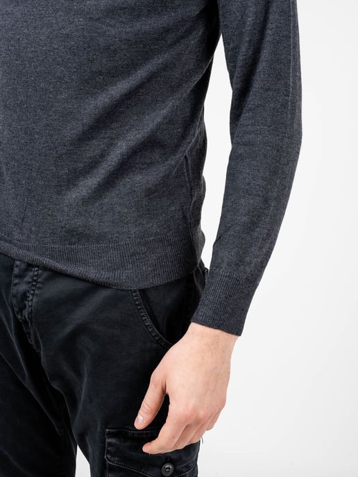 Xagon Man Suéter Basic del hombre Gris - Image 6