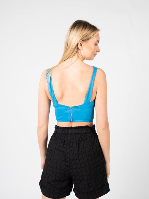 Pinko Top Rottofreno de mujer azul - Image 4