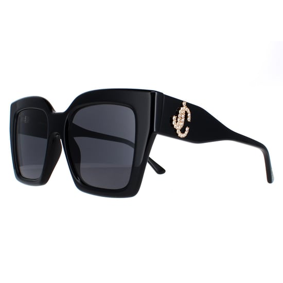 Jimmy Choo Square Womens Black Grey Eleni/G/S