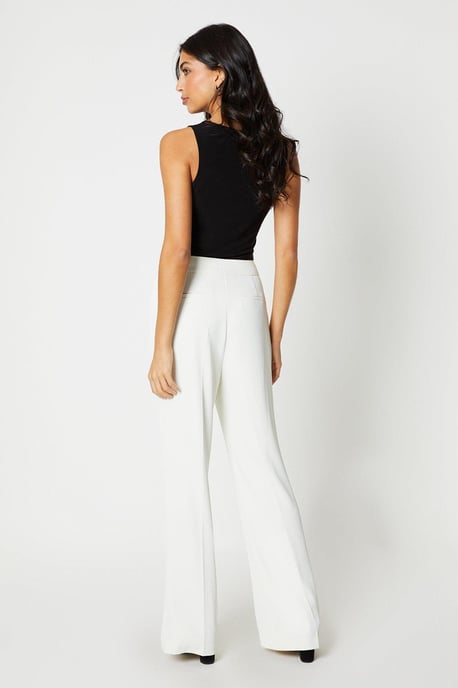 Military Button Detail Kickflare Trouser