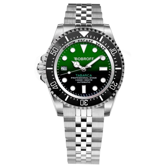 Bobroff Reloj de hombre Automático plata verde - Image 1