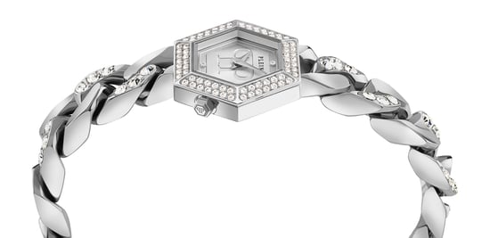 Philipp Plein The Hexagon Groumette Women's Silver Watch PWWBA0123 - Image 2