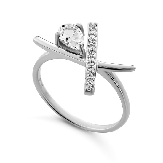 Orphelia 'Charlotte' Women's 925 Sterling Silver Ring - Silver ZR-7580/W - Image 1