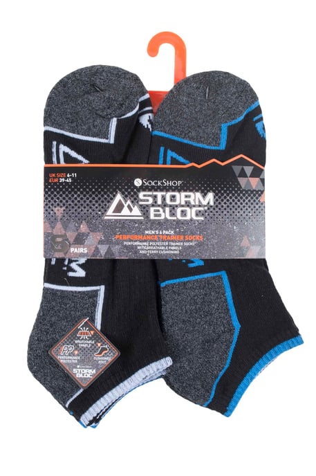 6 pares de calcetines para hombre transpirables con suela acolchada para correr de corte bajo - Image 2