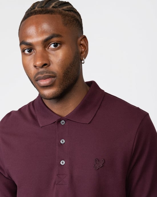 Polo borgona Tonal Eagle de Lyle & Scott - Image 2