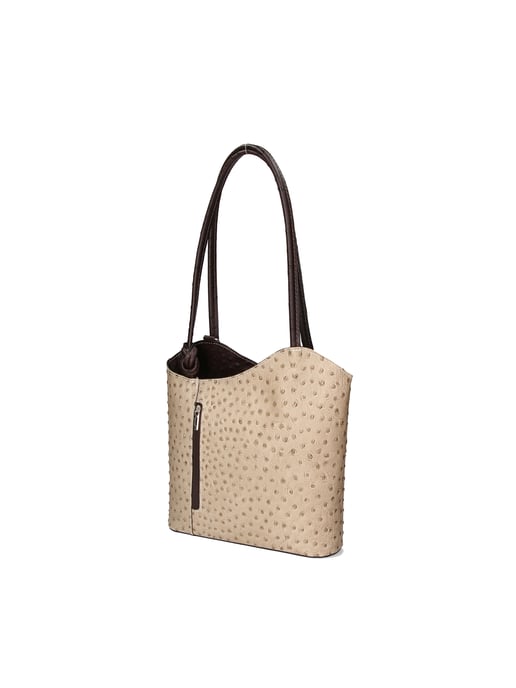 Gave Lux backpack women TAUPE/DARK BROWN