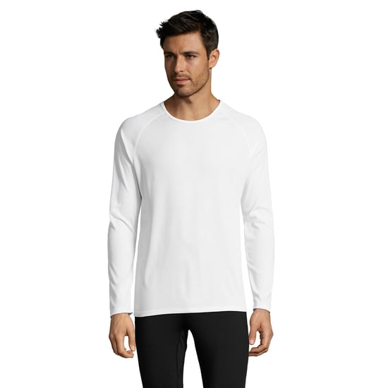 SOLS Mens Sporty Long Sleeve Performance T-Shirt (White) - Image 5
