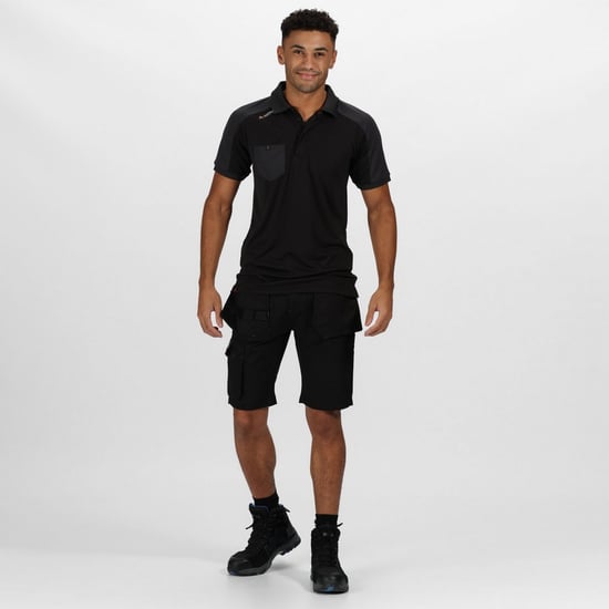 Regatta Mens Tactical Incursion Cargo Shorts (Black) - Image 5