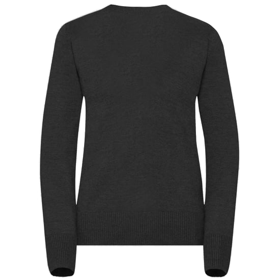 Russell Collection Ladies/Womens V-neck Knitted Cardigan (Black) - Image 2