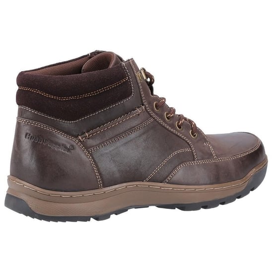Hush Puppies Mens Grover Leather Boots (Brown) - Image 2
