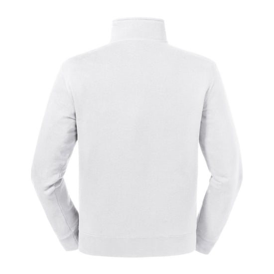 Russell Mens Authentic Zip Neck Sweatshirt (White) - Image 2