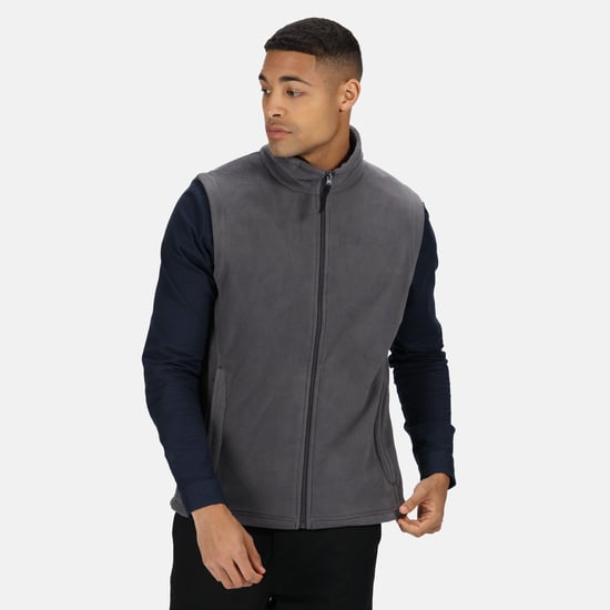Regatta Mens Micro Fleece Bodywarmer / Gilet (Seal Grey)
