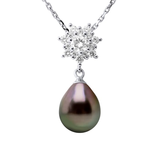 Necklace Jewelry - Real Cultured Tahiti Pearl Pear 9-10 mm