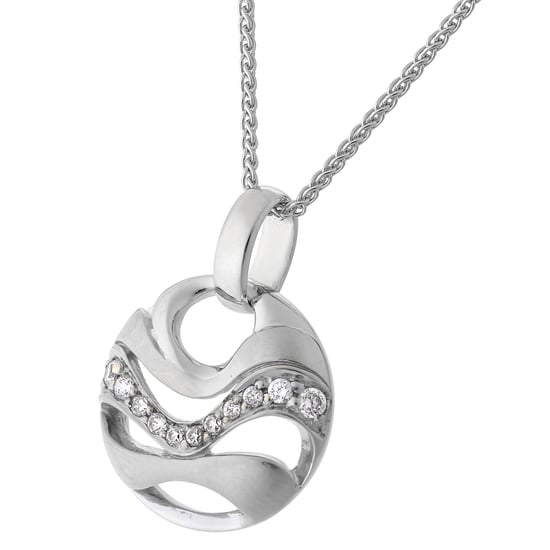 Orphelia 'Elvina' Women's 925 Sterling Silver Set: Chain-Pendant + Earrings - Silver SET-7085 - Image 2
