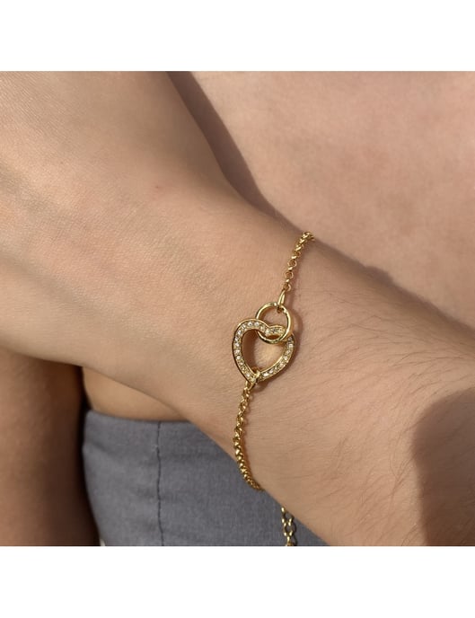 Juego de árbol Simply Love Locked Heart para árbol - Oro y cristal - Image 4