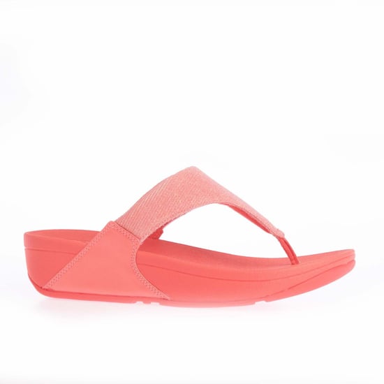 Women's Fit Flop Lulu Shimmerlux Toe-Post Sandals in Coral - Image 2