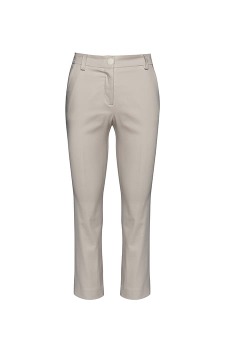 Pantalones elásticos ajustados color arena - Image 2