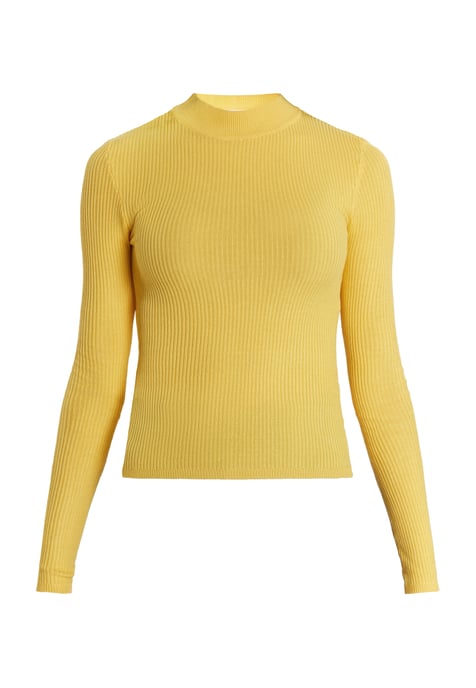 Mymo Knitted pullover women light yellow