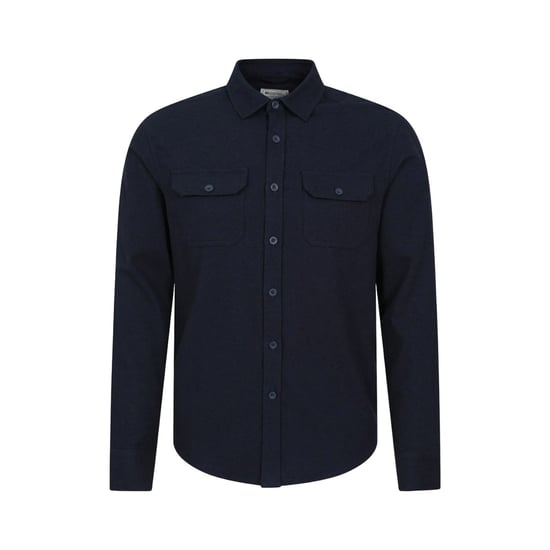 Mountain Warehouse Mens Trace Flannel Long-Sleeved Shirt (Navy)
