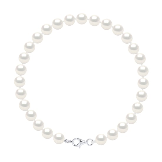 DIADEMA - Bracelet - Real Freshwater Pearls - Silver
