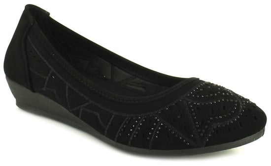 Platino Womens Shoes Wedges Tasha Slip On black