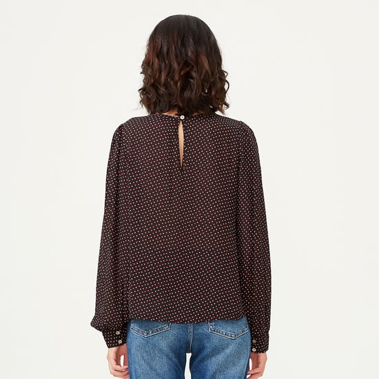 Round neck blouse and mini square prints - Image 2