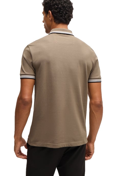 Boss Paddy Polo Shirt Light Pastel Green - Image 3