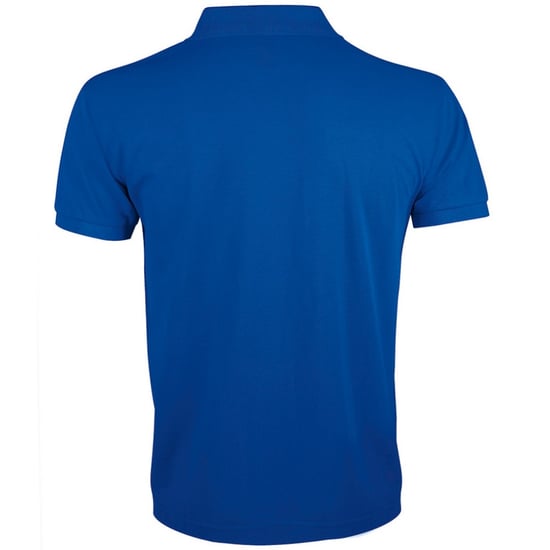 SOLs Mens Prime Pique Plain Short Sleeve Polo Shirt (Royal Blue) - Image 2
