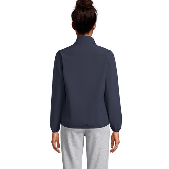 SOLS Womens/Ladies Falcon Zipped Soft Shell Jacket (Abyss Blue) - Image 2