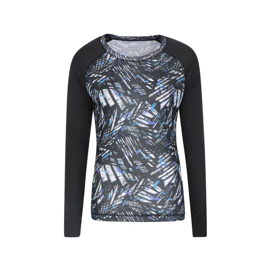 Mountain Warehouse Womens/Ladies Talus Printed Thermal Top (Grey) - Image 1