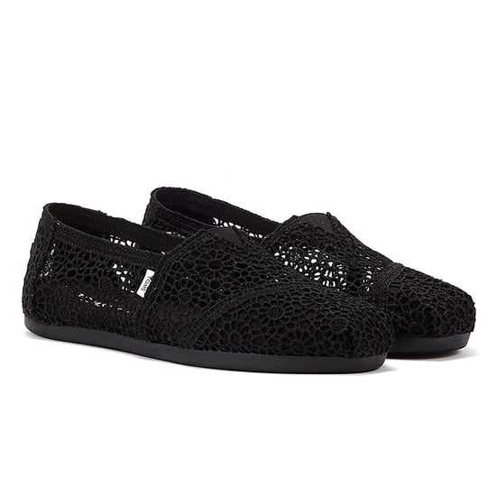TOMS Apargata Crochet Women's Black Espadrilles - Image 1