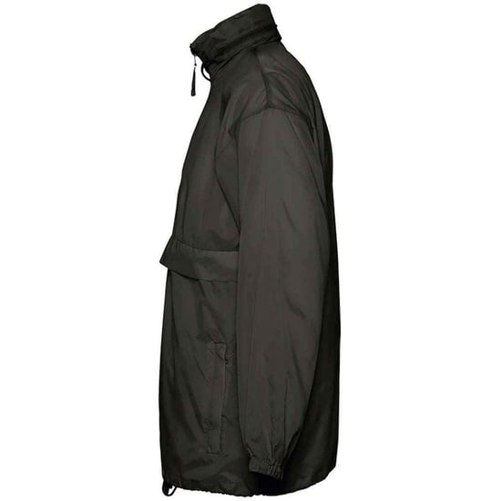 SOLS Unisex Adult Surf Windbreaker (Black) - Image 3