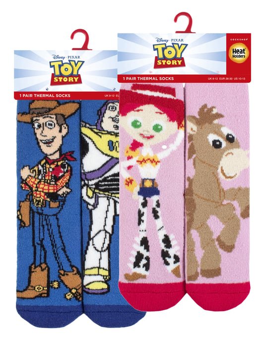 2 Pares Multipack Calcetines Niños Toy Story | Calentadores | Novedad Caliente Térmico Divertido Woody Disney Calcetines para Niños - Toy Story - Image 2