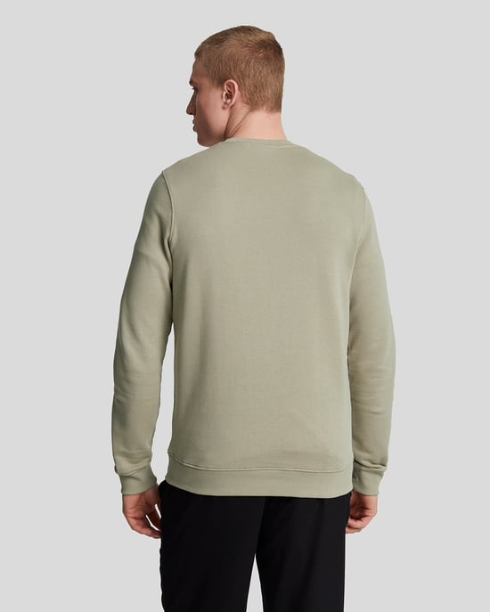 Sudadera verde con logo Sage Uniform de Lyle & Scott - Image 3