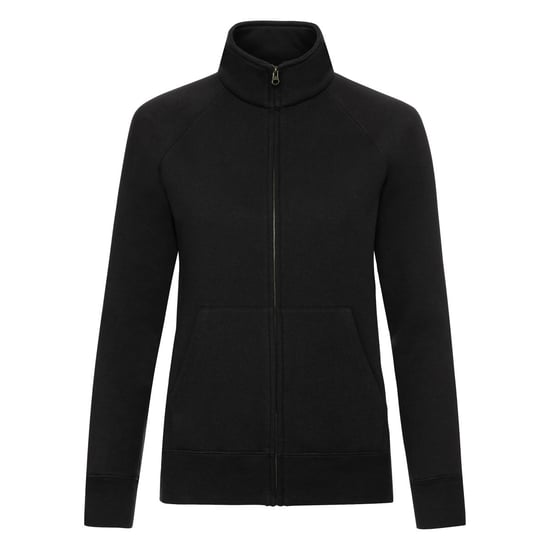 Fruit of the Loom Womens/Ladies Premium Lady Fit Sweat Jacket (Black) - Image 1