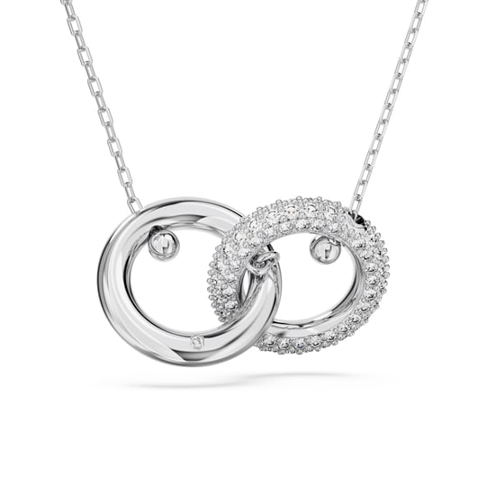 Swarovski 'Dextera' Women's Base Metal Necklace - Silver 5670251 - Image 2