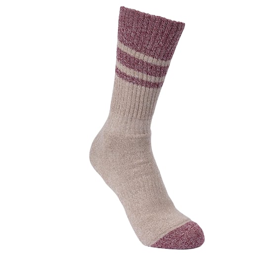 Trespass Womens/Ladies Hadley Hiking Boot Socks (2 Pairs) (Spruce Green/Dark Cherry)