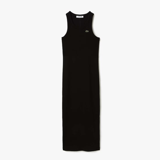 Women's Lacoste Sleeveless Cotton Dress in Black