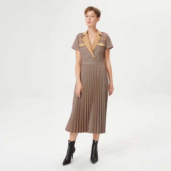 Prince Of Wales Pleated Dress - Image 2