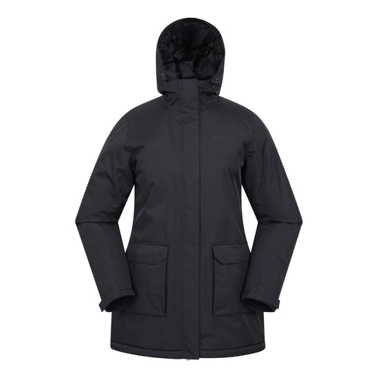 Mountain Warehouse Womens/Ladies Ranger Water Resistant Padded Parka (Black) - Image 1