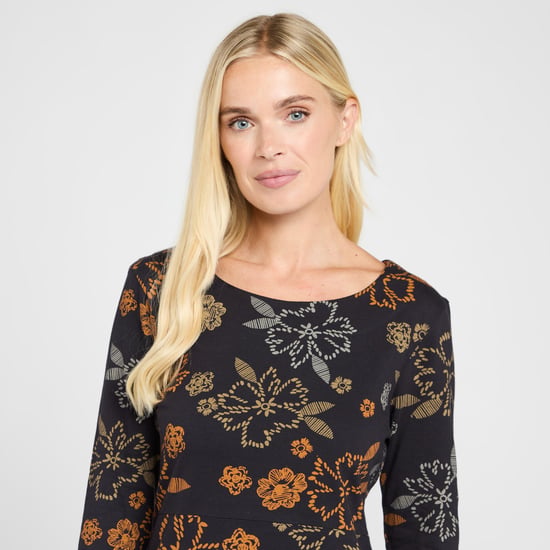 Weird Fish Women's Starshine Organic Jersey Dress, Navy