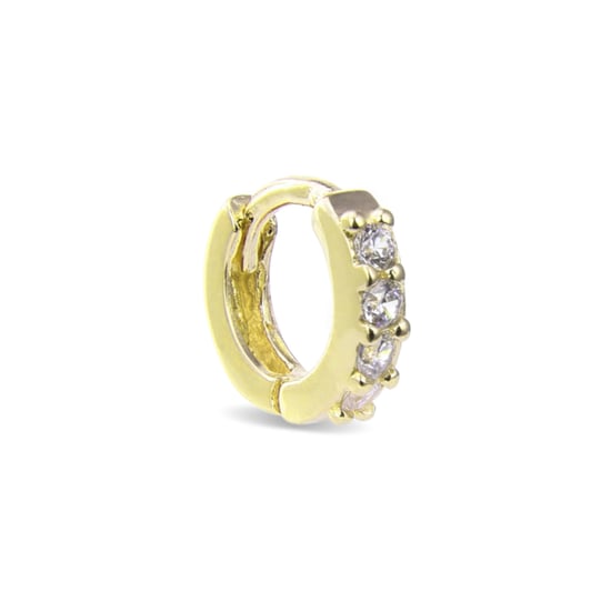 Piercing Luxenter, Rahlau Plata de Ley 925 y Circonita Brillante acabado en oro amarillo de 18 Quilates - Image 1