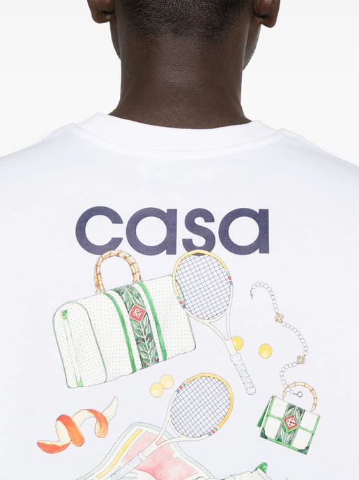Camiseta Casablanca Equipment Sportive de algodón en blanco - Image 5