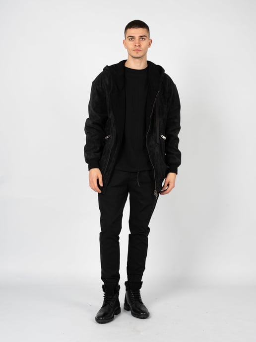 Chaqueta La Haine Inside Us LM077 Hombre Negro - Image 2