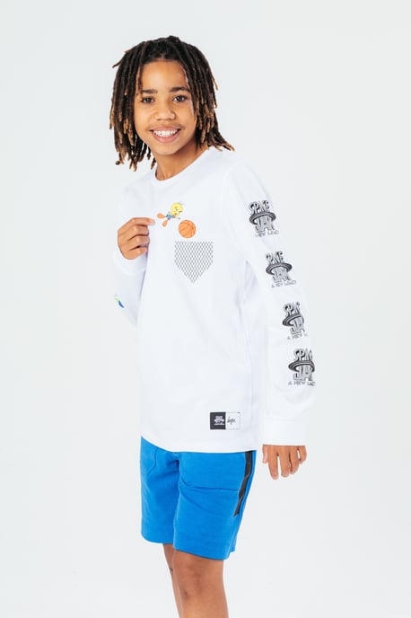Space Jam X Hype. Space Jam Tweety Basketball Kids L/S T-Shirt