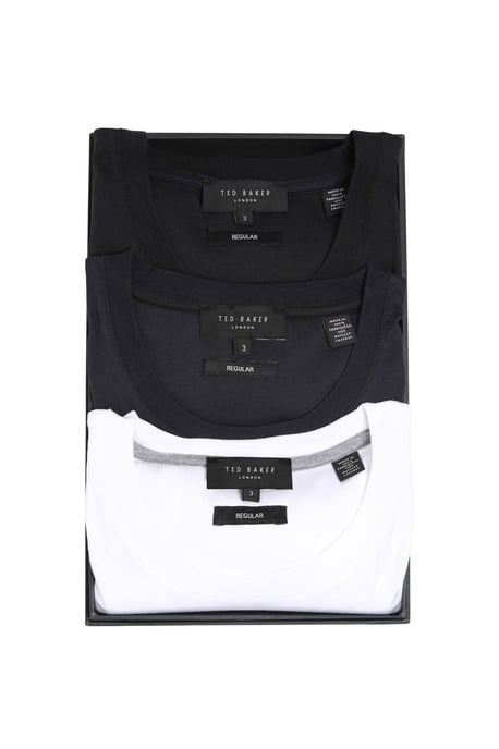 Caja de Regalo de Camisetas Brolin Blanca, Marín y Negra - Image 1
