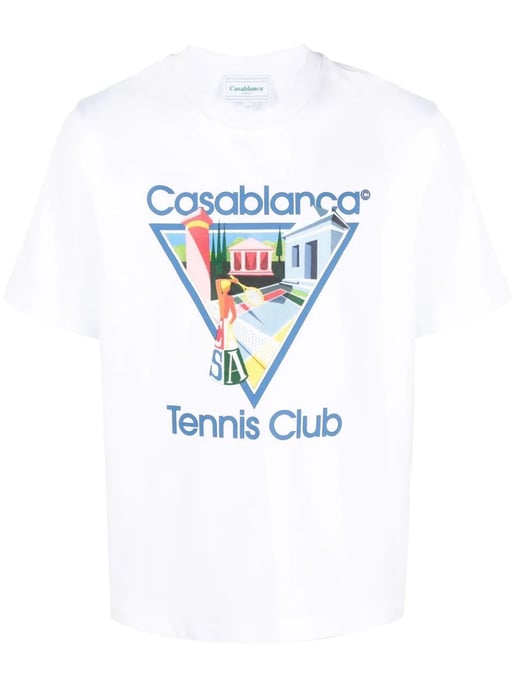 Camiseta Casablanca La Joueuse Tennis Club en blanco - Image 1