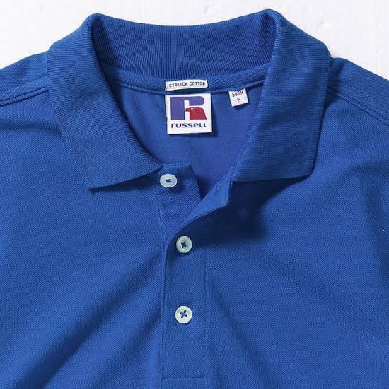 Russell Mens Stretch Short Sleeve Polo Shirt (Bright Royal) - Image 3