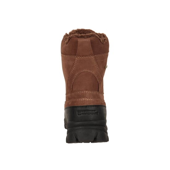 Mountain Warehouse Mens Stowe Leather Waterproof Thermal Snow Boots (Brown) - Image 2
